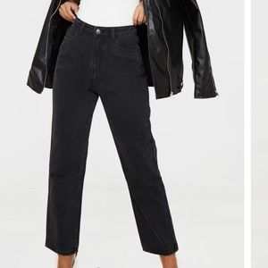 Petite Straight Leg Mom Jeans